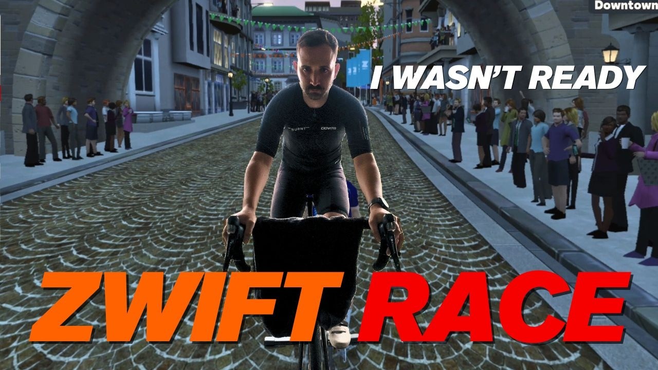 Beginner Cyclist Does First Ever Zwift Race
