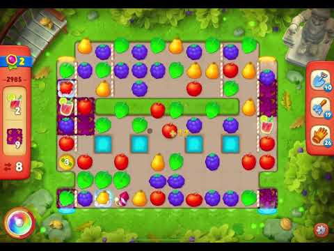 GardenScapes Level 2985 no boosters (12 moves)