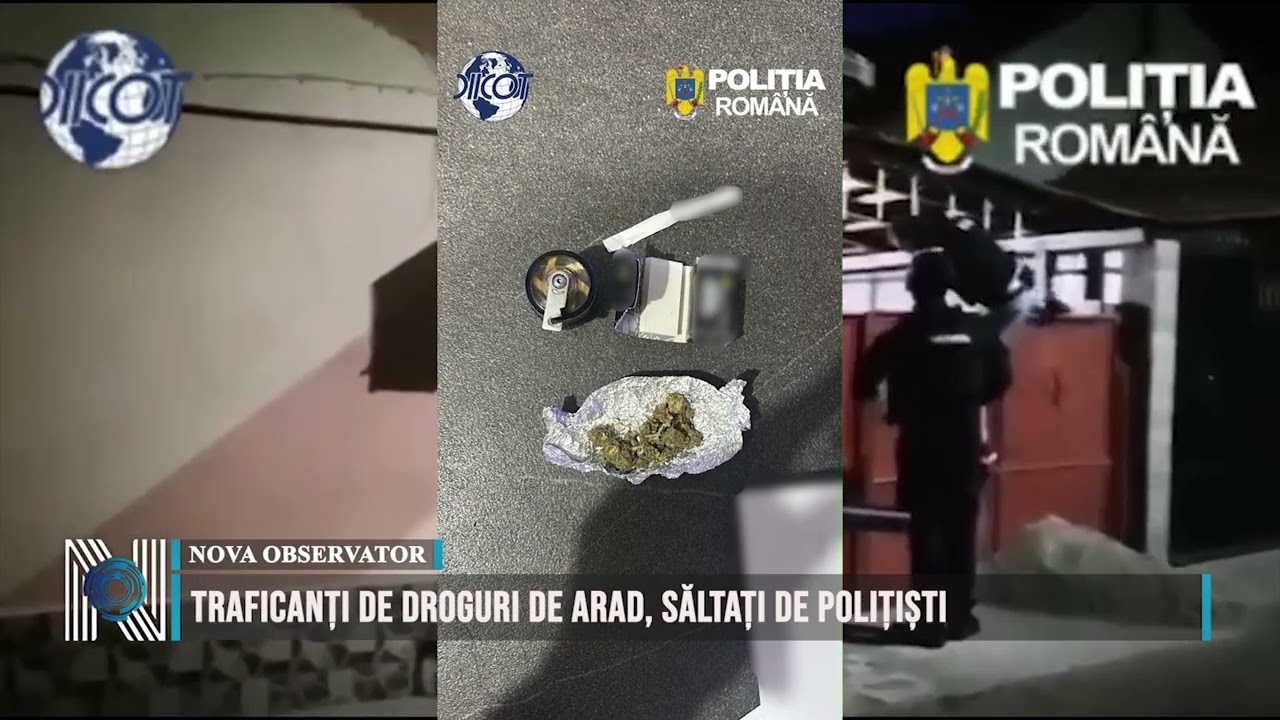 Traficanți de droguri de Arad, săltați de polițiști