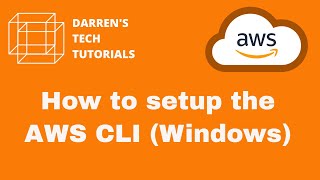 YouTube Thumbnail for AWS cli setup windows 10 2021