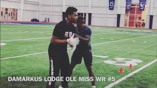 Damarkus Lodge Ole Miss WR working one of my drills I sent him to do "Crafting"