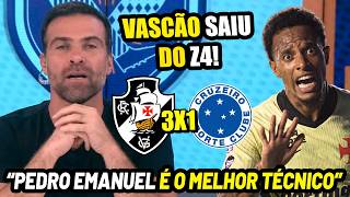 PILHADO SE RENDE AO VASCO APÓS GOLEADA! "O TIME SAIU DA ZONA DE REBAIXAMENTO!" VASCO 3 X 1 CRUZEIRO