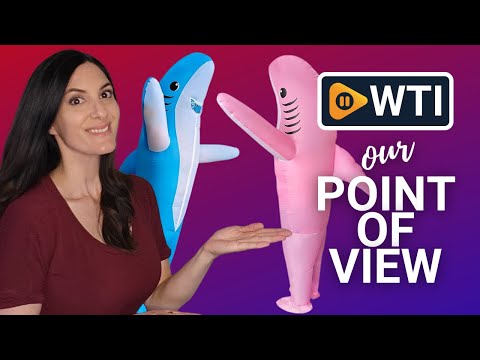 2 Packs Inflatable Shark Costume Inflatable Animal Costume for Adult/Halloween/Birthday/Holiday Blue/Pink Shark - WTI product video review