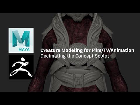 3D Creature Modeling for film with Maya and ZBrush - Lesson 1 / 15