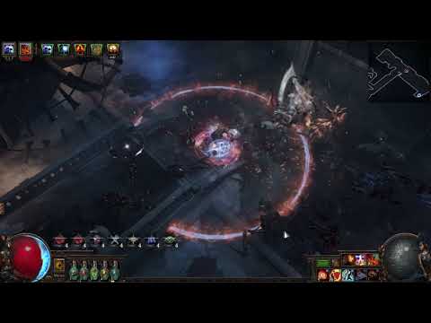 Righteous Fire Inquisitor 3.18 -- 104% AoE wave 30 simulacrum showcase