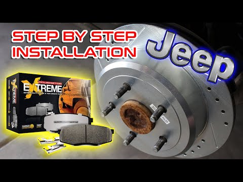 Jeep JK Rear Brakes | How to change rear brakes 06 - 18 Jeep Wrangler JK | Power stop jeep brakes