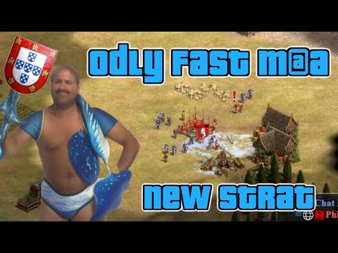 New P-Man Rush Strat: Double Barracks Portuguese Pre Lumber Camp Men at Arms. 20 Pop No Loom is Fast