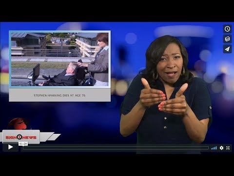 Stephen Hawking dies at age 76 (ASL - 3.14.18)