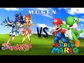 MUGEN Cure Aqua Cure Rouge VS Yoshi Super Mario