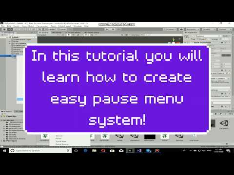 Unity How to make Pause Menu in less 5 Minutes!