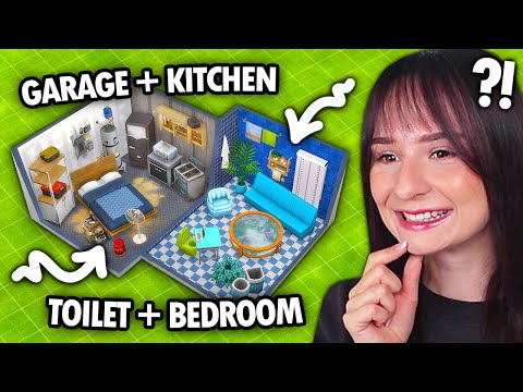 Every room is a RANDOM ROOM build challenge in The Sims 4