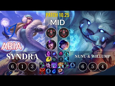 CGA Aria Syndra vs Nunu & Willump Mid - KR Patch 10.25