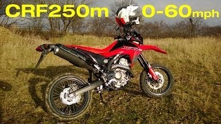 Honda 2013 CRF250m everyday use review 0-60 test Part1 vodka redbull & dry roasted