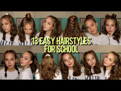 13 EASY HAIRSTYLES FOR SCHOOL