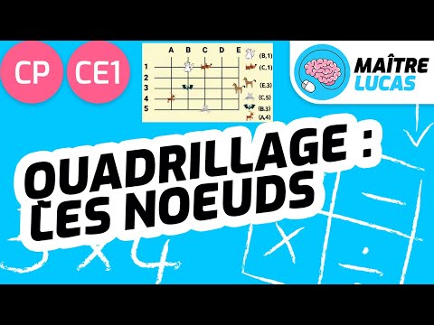 Quadrillage : les nœuds CE1 - CP - Cycle 2 - Maths - Géométrie