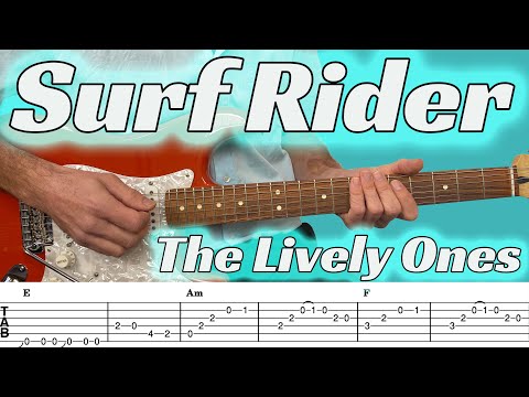 Surf Rider (The Lively Ones / The Ventures) - Surf guitar lesson with tabs & chords