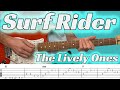 Surf Rider (The Lively Ones / The Ventures) - Surf guitar lesson with tabs & chords