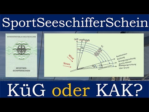 Sportseeschifferschein Prüfung Navigation Kartenkurs vs. Kurs über Grund