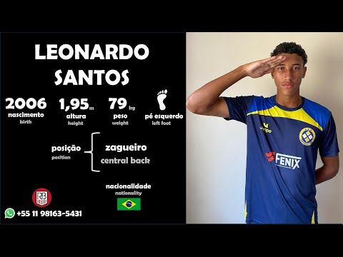 Highlights Leonardo Santos - zagueiro 2006 - Penapolense - 2025