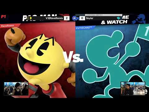 The Smash Lab 161 Losers Finals - Skylar (Game&Watch) vs RaveRemix (Pac-Man)