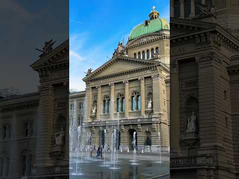 Swiss Parliament in Bern #viral #travel #4k #shorts #swissview