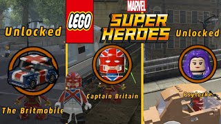LEGO Marvel Super Heroes - Unlocked Captain Britain - All 3 Captain Britain Missions