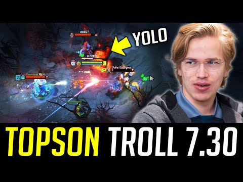 Topson's TROLL WARLORD in 7.30 Looks Like - Good or Nah? DOTA 2