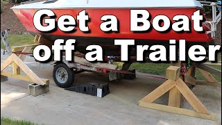 Safely Remove Your Boat from a Trailer on Land