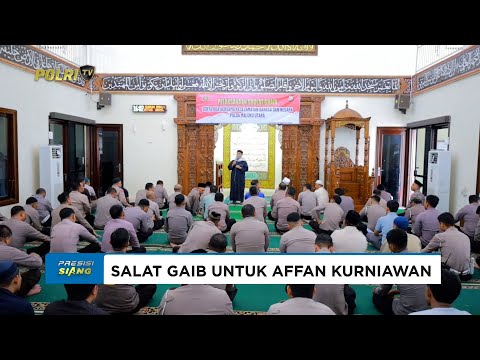 POLDA MALUT BERSAMA OJOL DAN MAHASISWA GELAR SALAT GAIB UNTUK AFFFAN KURNIAWAN