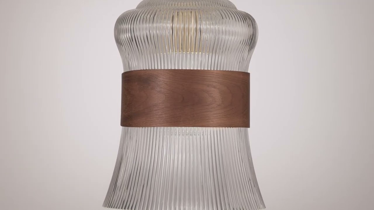 Video 1 Watch A Video About the Possini Euro Carasco Wood and Gold Mini Pendant Light