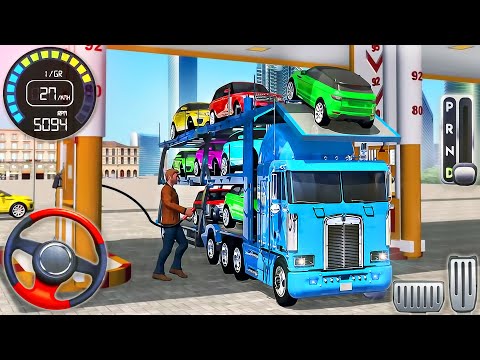 Car Transporter Truck Driving Simulator - Cargo Transport Multistory Vehicle - Android GamePlay #2