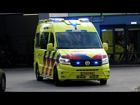 [Primeur] A1, V-Care CR Ambulance 02-144 Nieuwehorne naar melding vanaf ambulancepost Nieuwehorne