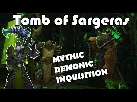 Tomb of Sargeras Mythic Demonic Inquisition kill | Affliction Warlock PoV | WoW 7.3 Patch