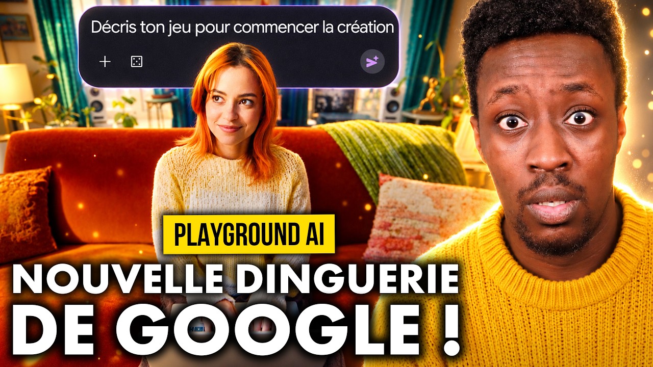 Wow... GOOGLE a fait une annonce FOLLE et il faut qu'on en parle ⭐ Voici "Google Playground AI"