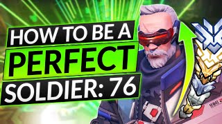 THE ULTIMATE SOLDIER 76 GUIDE for INSTANT WINS - PERFECT AIM and BEST DPS Tips - Overwatch 2 Guide