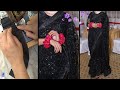 Simple net saree cutting and stitching | how to make saree in Home