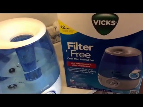 VICKS FILTER FREE COOL MIST HUMIDIFIER REVIEW