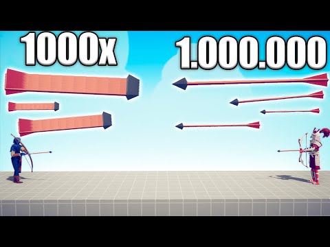 1.000.000 DAMAGE ARCHER vs 1000x OVERPOWERED UNITS - TABS | Totally Accurate Battle Simulator 2023
