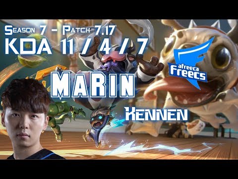 AFs MaRin KENNEN vs RUMBLE Top - Patch 7.17 KR Ranked