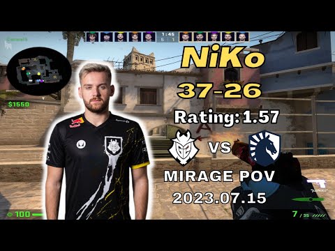 G2 NiKo (37-26) vs Liquid (mirage POV) | BLAST Premier Fall Groups 2023