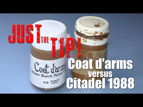 Miniature Paint Comparison Coat d'Arms versus Citadel 1988
