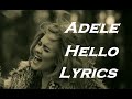 Adele Hello Lyrics HD by MAFER TV Adele Hello Lyrics HD by MAFER TV