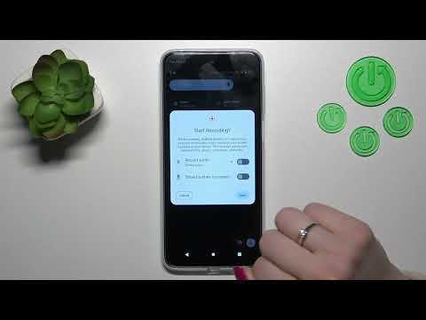How to Switch On/Off Screen Touches in Screen Recording on MOTOROLA MOTO G23 - Screen Touches