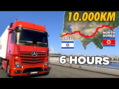 ETS2 Longest Delivery in Asia (Israel to North Korea) | Euro Truck Simulator 2
