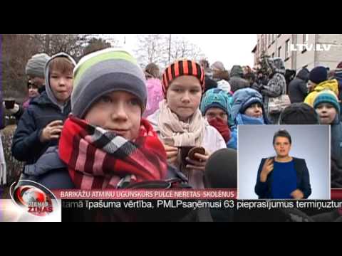 Barikāžu atmiņu ugunskurs pulcē Neretas  skolēnus