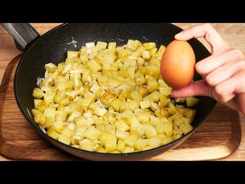 You have never eaten potatoes with eggs so delicious! Very simple dinner recipe!
