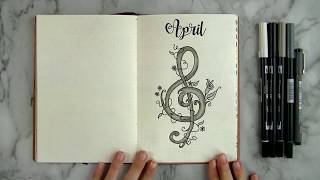 April bullet journal plan with me – new weekly spread