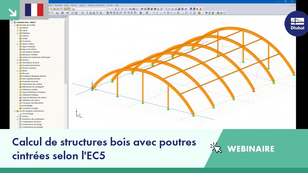 Webinaire: Calcul de structures bois avec poutres cintrées selon l'EC5