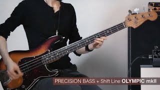 Video thumbnail for Shift Line OLYMPIC mkII + Fender Precision Bass by bajjjan records