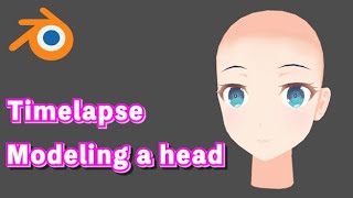 【Blender 2.91】安達桜のシンプルモデリング - 頭部【Timelapse】